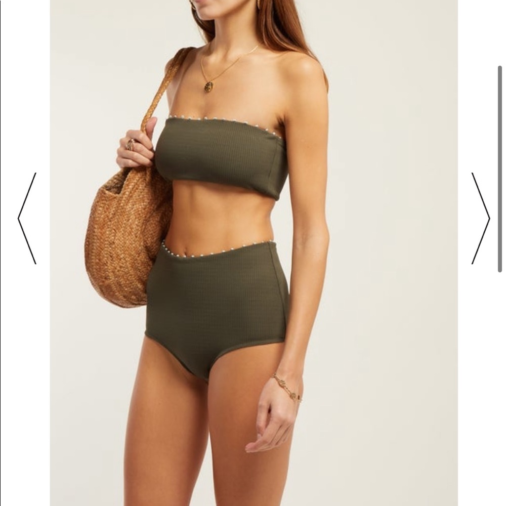 Marysia’s khaki-green Corsica bikini